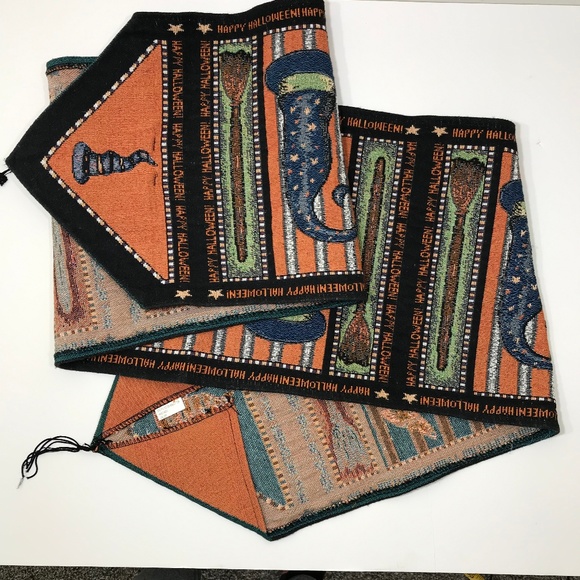 Halloween Witches Hats 12 x 69'' Table Runner - Picture 2 of 4